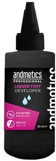 Andmetics Liquid Tint Developer Utleniacz Do Włosów 3% 50ml