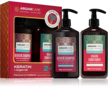 Arganicare Keratin Anti-Dandruff Shampoo Zestaw Upominkowy Do Włosów