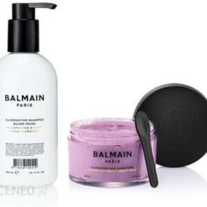 Balmain Illuminating Shampoo Mask Silver Pearl Zestaw Do Włosów Blond Srebrnych I Siwych.