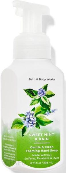 Bath & Body Works Sweet Mint Rain Gentle Clean Foaming Hand Soap Mydło Do Rąk W Piance Słodka Mięta 259 ml