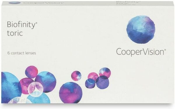 Biofinity CooperVision Toric Soczewki miesięczne -2.50 dpt