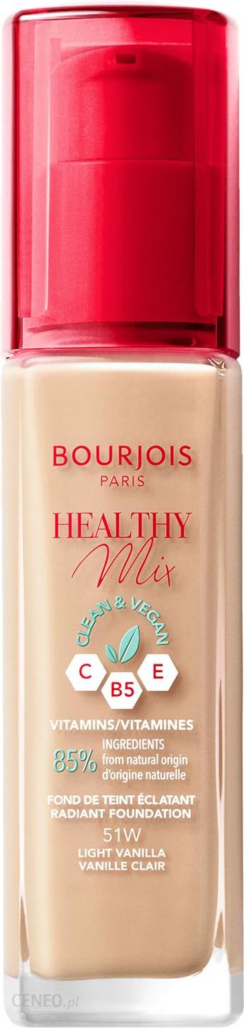 Bourjois Healthy Mix Clean Wegański Podkład Rozświetlający 51 Light Vanilla 30 ml