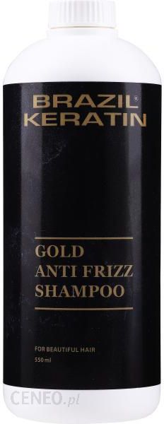 Brazil Keratin Ekskluzywny Skoncentrowany Szampon Do Włosów Z Keratyną Anti Frizz Gold Shampoo 550 ml