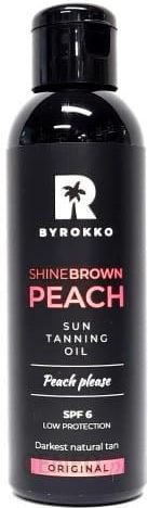 Byrokko Shine Brown Peach Oil Spf6 Olejek Wspomagający Opaleniznę 150Ml