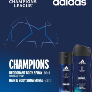Coty Adidas Zestaw Prezentowy Champions Dezodorant Spray 150ml+Żel Pod Prysznic 250ml