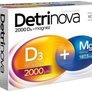 Detrinova 2000 D3 + Magnez 60 tabletek