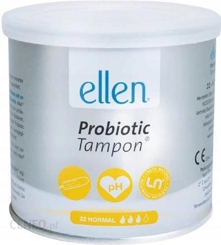 Ellen Tampony Z Probiotykiem Normal Kw Mlekowy 22 szt.