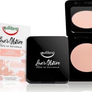Equilibra Love's Nature Compact Face Powder utrwalający puder w kompakcie Rose Beige 8.5g