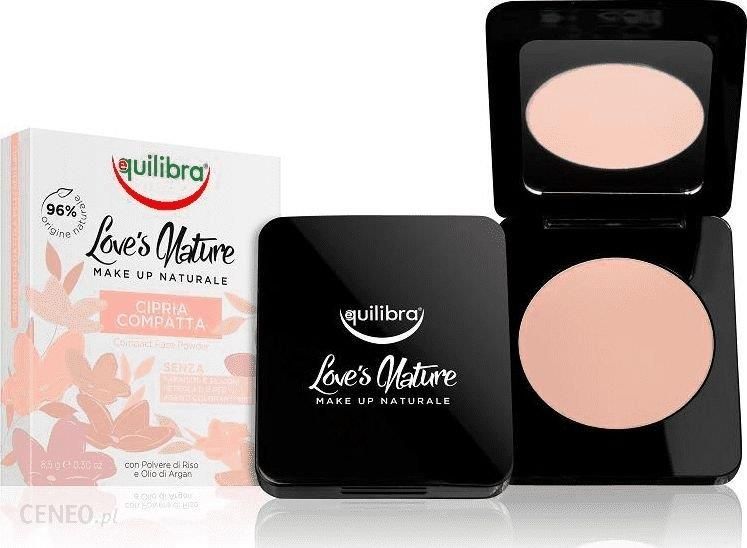 Equilibra Love's Nature Compact Face Powder utrwalający puder w kompakcie Rose Beige 8.5g