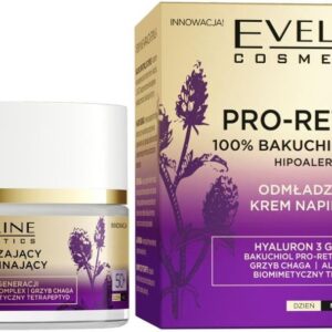 Eveline Cosmetics Organic Pro-Retinol 100% Bakuchiol Odmładzający Krem Do Twarzy 50+ 50 ml