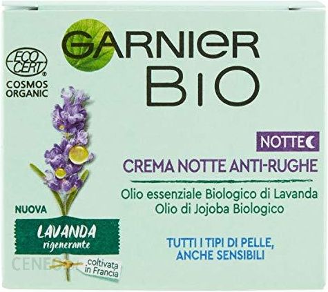Garnier Bio Crema Notte Anti-Rughe Lavanda Przeciwzmarszczkowy krem na noc 50 ml