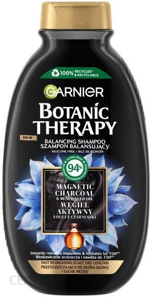 Garnier Botanic Therapy Węgiel Aktywny I Olej Z Czarnuszki Szampon Do Włosów 400 ml