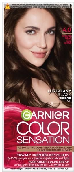 Garnier Color Sensation Krem koloryzujący 4.0 Głęboki brąz