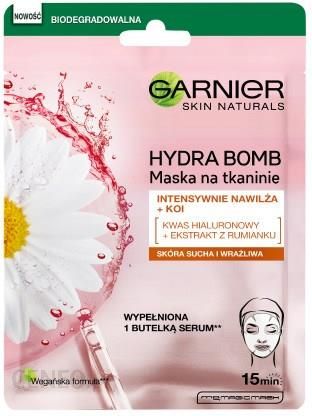 Garnier Skin Naturals Hydra Bomb Maska na tkaninie kojąca z ekstraktem z rumianku 28 g