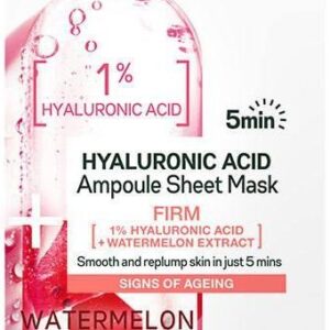 Garnier SkinActive Ampoule Hyaluronic Acid + Watermelon Maska w płachcie 15 g