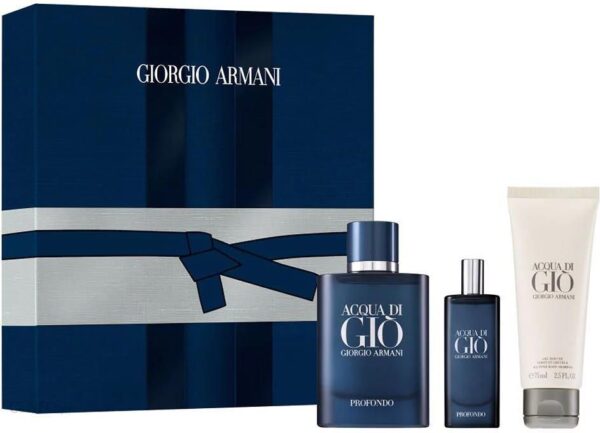 Giorgio Armani Acqua Di Gio Profondo Woda Perfumowana Spray 75 ml + 15 ml Żel Pod Prysznic 45 ml