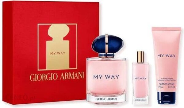 Giorgio Armani My Way Pour Femme woda perfumowana 90ml + woda perfumowana 15ml + balsam do ciała 75ml