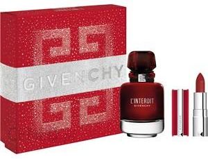 Givenchy L'Interdit Rouge Zestaw Prezentowy Woda Perfumowana Spray 50Ml + Mini Le Rouge No. 37 Deep Velvet 1.5 G