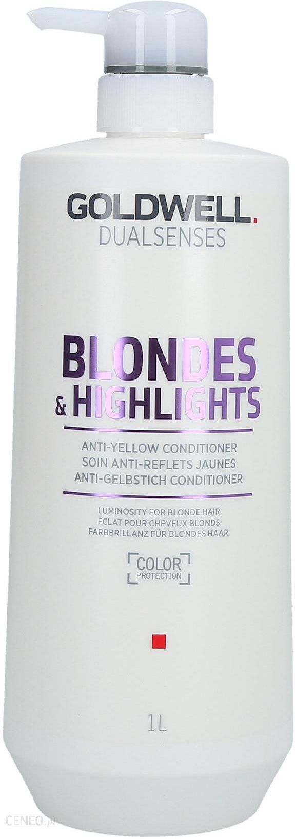 Goldwell DUALSENSES Blondes&Highlights Anty Yellow Odżywka neutralizująca do włosów blond 1000ml