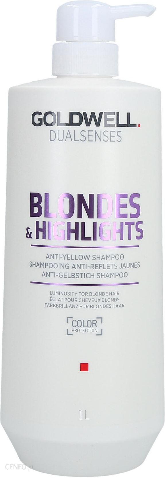 Goldwell DUALSENSES Blondes & Highlights Anty Yellow Szampon neutralizujący do włosów blond 1000ml
