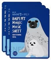Holika Holika Baby Pet Magic Mask Whitening Seal 3 Pack Rozjaśniająca Bawełniana Maseczka W Płachcie 3 Szt