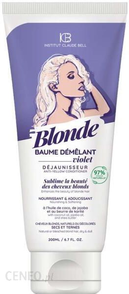 Institut Claude Bell Balsam Do Włosów Blond Blonde Nourishing & Softening Violet Balm 200 Ml