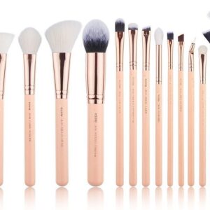 Jessup Zestaw 15 Pędzli Peach Puff/Rose Gold T445