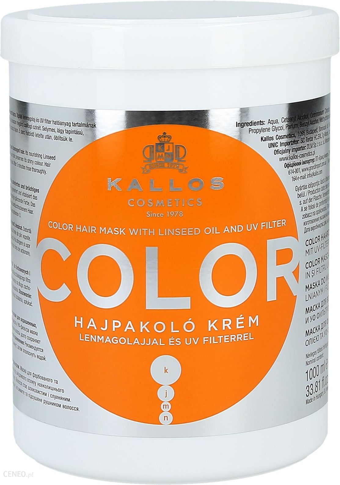 Kallos KJMN Color maska do włosów farbowanych 275ml