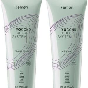 Kemon Yo Cond Violet Zestaw Odżywek Odświeżających Kolor Włosów Farbowanych Fiolet 250Ml