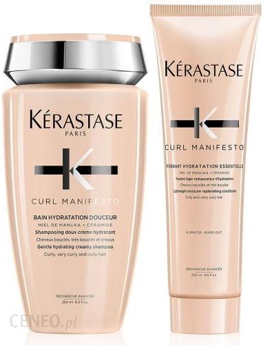 Kerastase Curl Manifesto pielęgnacja włosów falowanych i kręconych kąpiel + odżywka