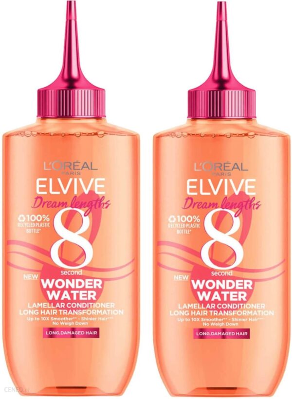 L'Oreal Paris Elvive Dream Lengths Wonder Water 8 Second Hair Treatment Kuracja do włosów 2x200 ml