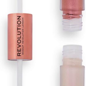 Makeup Revolution Double Up Cienie Do Powiek W Płynie 2 W 1 Odcień Opulence Light Pink 2X2