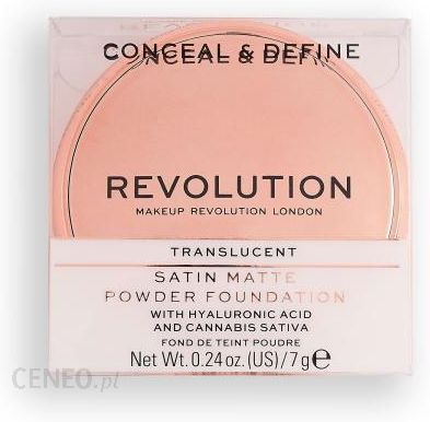 Makeup Revolution Puder Do Twarzy - Conceal & Define Satin Matte Powder Foundation P15