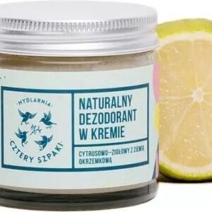 Mydlarnia Cztery Szpaki Naturalny Cytrusowo Ziołowy Dezodorant W Kremie 60Ml