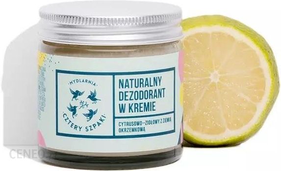 Mydlarnia Cztery Szpaki Naturalny Cytrusowo Ziołowy Dezodorant W Kremie 60Ml