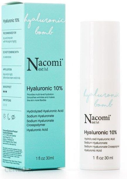 Nacomi Next Level Hyaluronic Bomb Hyaluronic 10% Serum do twarzy z kwasem hialuronowym 10% 30ml