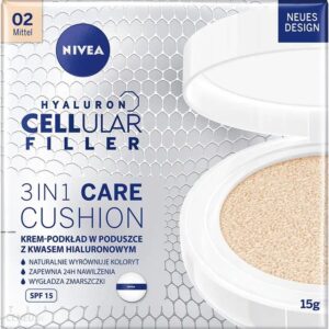 Nivea Hyaluron Cellular Filler Make-Up W Gąbce 3 W 1 Odcień 02 Medium 15 g