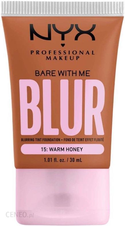 NYX Professional Makeup Bare With Me Blur Tint Foundation Blurujący podkład w tincie 15 Warm Honey 30 ml