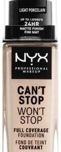 Nyx Professional Makeup Can'T Stop Won'T Stop Full Coverage Foundation Podkład W Płynie Light Porcelain 30 ml
