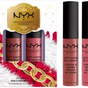 NYX Professional Makeup Lip Cream Duo Limitowany Zestaw Matowych Pomadek Rome + Cannes 2x8 ml
