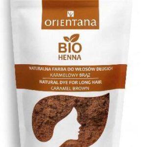 Orientana Bio Henna Karmelowy Brąz do Włosów Długich 100g