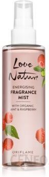 Oriflame Love Nature Organic Mint & Raspberry Odświeżający Spray Do Ciała O Zapachu Malin 200 ml