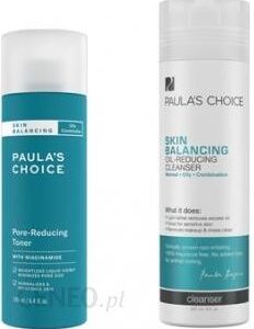 Paulas Choice Tonik Zwężający Pory 190Ml + Płyn Oczyszczający Do Skóry Tłustej I Mieszanej Skin Balancing 237Ml