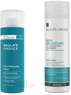 Paulas Choice Tonik Zwężający Pory 190Ml + Płyn Oczyszczający Do Skóry Tłustej I Mieszanej Skin Balancing 237Ml