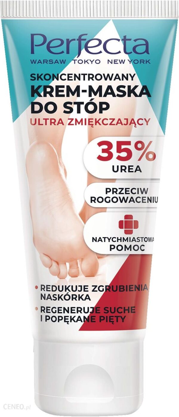 Perfecta Skoncentrowany Krem Maska Do Stóp Ultra Zmiękczający 35% Urea 80ml