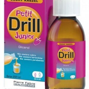 Petit Drill Junior Syrop dla dzieci na kaszel suchy 200ml