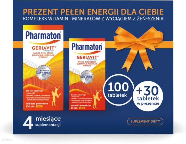 Pharmaton Geriavit Zestaw 100 + 30 tabletek