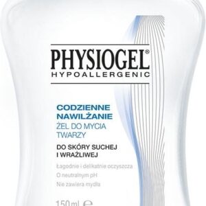 Physiogel Hypoallergenic Codzienne nawilżanie Żel do mycia twarzy do skóry suchej i wrażliwej 150ml