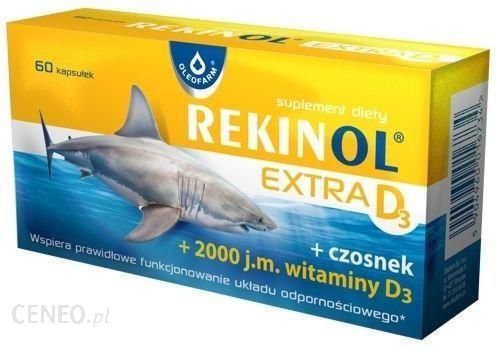 Rekinol Extra D3 x 60 kaps
