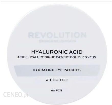 Revolution Skincare Brokatowe Płatki Hydrożelowe Hyaluronic Acid Hydrating Eye Patches With Glitter 60 Szt.